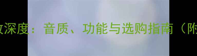 图片 松下音乐功放深度：音质、功能与选购指南（附热门型号）2