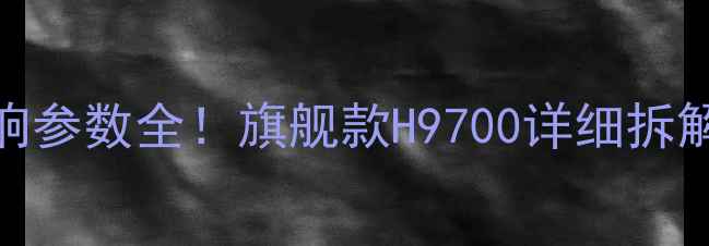 图片 柏林之声音响参数全！旗舰款H9700详细拆解与选购指南