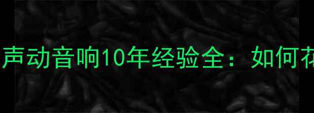 图片 武汉汽车音响改装必看！声动音响10年经验全：如何花3万预算打造顶级听感？