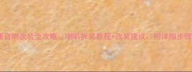 图片 比亚迪唐音响改装全攻略：喇叭拆装教程+改装建议（附详细步骤图解）2