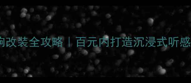 图片 比亚迪秦车门音响改装全攻略｜百元内打造沉浸式听感（附实测数据）1