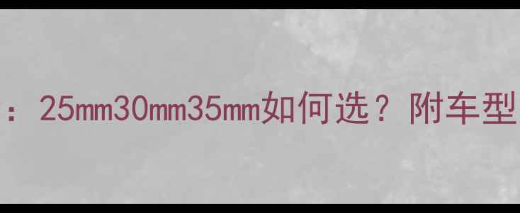 图片 汽车中音喇叭尺寸全：25mm30mm35mm如何选？附车型适配指南与选购技巧