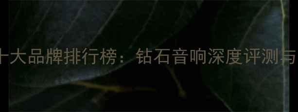 图片 汽车音响十大品牌排行榜：钻石音响深度评测与选购指南2