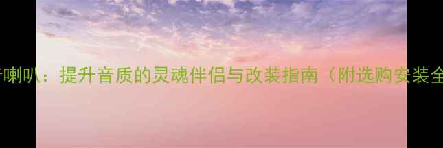 图片 汽车高音喇叭：提升音质的灵魂伴侣与改装指南（附选购安装全攻略）2