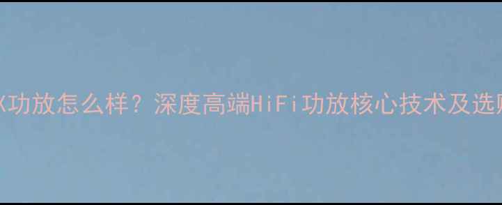 图片 海贝HBX功放怎么样？深度高端HiFi功放核心技术及选购指南2