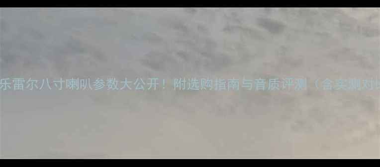 图片 深度乐雷尔八寸喇叭参数大公开！附选购指南与音质评测（含实测对比）2