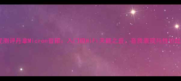 图片 深度测评丹拿Micron音箱：入门级HiFi天籁之音，音质表现与性价比全1
