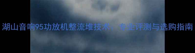 图片 湖山音响95功放机整流堆技术：专业评测与选购指南