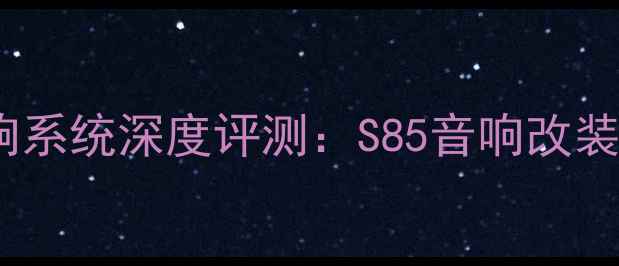 图片 特斯拉ModelSPlaid音响系统深度评测：S85音响改装全攻略与性能升级指南