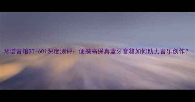 图片 琴谱音箱BT-601深度测评：便携高保真蓝牙音箱如何助力音乐创作？