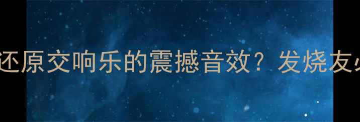 图片 瑞士Hi-End功放如何还原交响乐的震撼音效？发烧友必看音质与选购指南2
