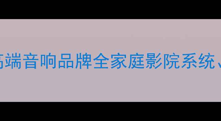 图片 瑞士天琴音响官网：高端音响品牌全家庭影院系统、Hi-Fi设备选购指南1