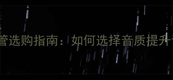 图片 电子管音箱后级管选购指南：如何选择音质提升设备及搭配技巧1