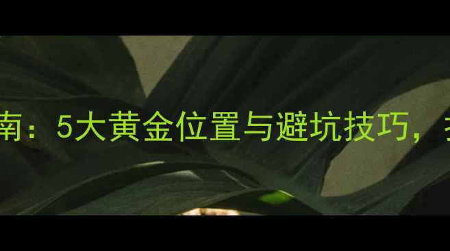 图片 电视低音炮摆放指南：5大黄金位置与避坑技巧，打造影院级环绕声2
