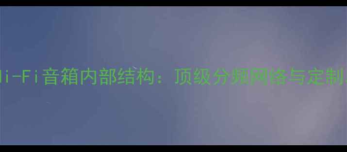 图片 百万级Hi-Fi音箱内部结构：顶级分频网络与定制单元全1