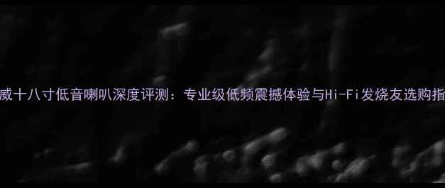 图片 百威十八寸低音喇叭深度评测：专业级低频震撼体验与Hi-Fi发烧友选购指南