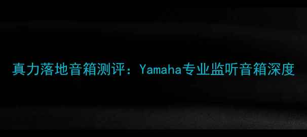 图片 真力落地音箱测评：Yamaha专业监听音箱深度