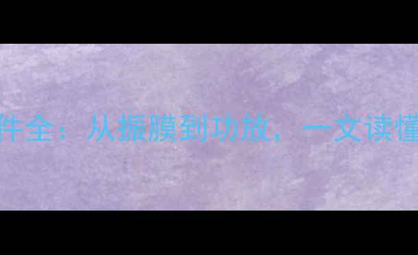 图片 石头音箱核心组件全：从振膜到功放，一文读懂专业级音响搭建