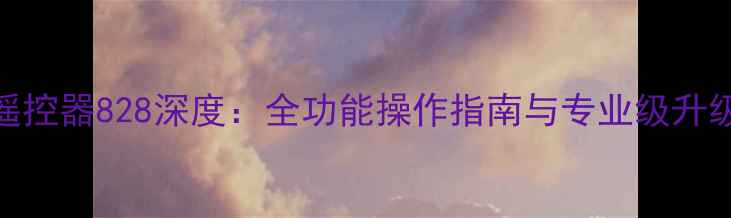 图片 索尼功放遥控器828深度：全功能操作指南与专业级升级改造方案