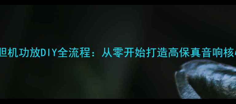 图片 纯后级胆机功放DIY全流程：从零开始打造高保真音响核心设备2