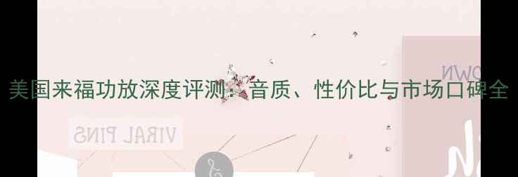 图片 美国来福功放深度评测：音质、性价比与市场口碑全