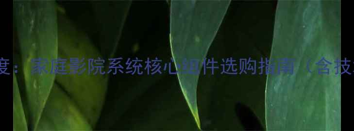 图片 美国杰士中置音箱深度：家庭影院系统核心组件选购指南（含技术参数与安装方案）1
