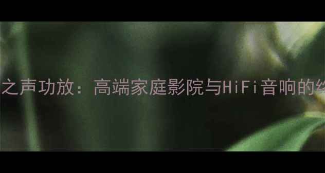 图片 美国艺术之声功放：高端家庭影院与HiFi音响的终极选择2