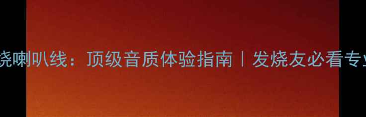 图片 美国金宝环绕喇叭线：顶级音质体验指南｜发烧友必看专业级音频线1