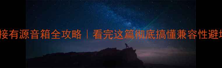 图片 耳放连接有源音箱全攻略｜看完这篇彻底搞懂兼容性避坑指南2