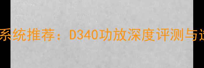 图片 船舶音响系统推荐：D340功放深度评测与选购指南2