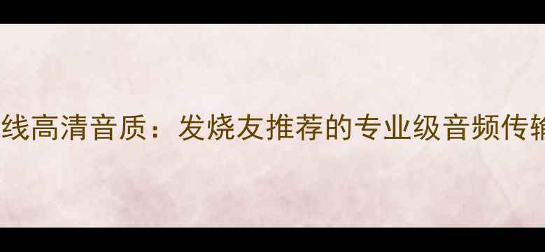 图片 艺康斯喇叭线高清音质：发烧友推荐的专业级音频传输解决方案2