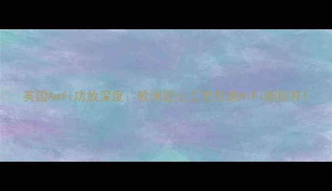 图片 英国Amfi功放深度：欧洲匠心工艺打造HiFi新标杆1