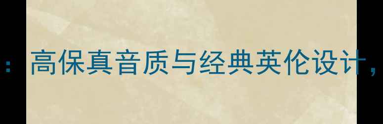 图片 英国进口书架音箱推荐：高保真音质与经典英伦设计，打造客厅音效新标杆1