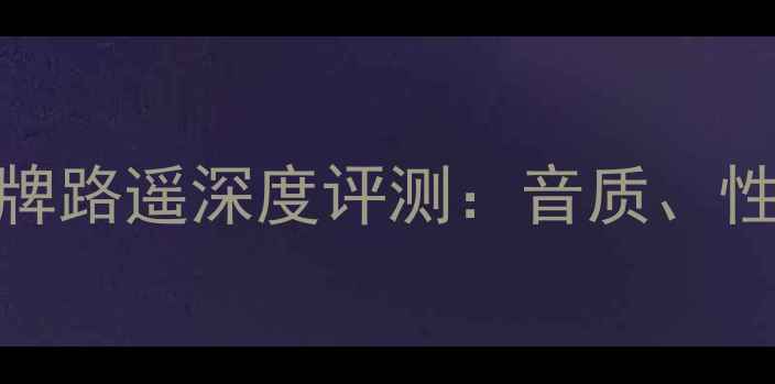 图片 英国高端功放品牌路遥深度评测：音质、性能与市场口碑全