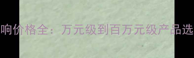 图片 贵族音响价格全：万元级到百万元级产品选购指南