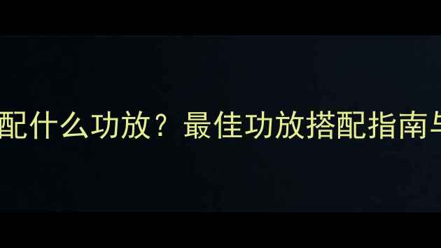 图片 赫兹低音炮配什么功放？最佳功放搭配指南与选购攻略2