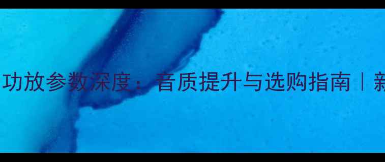 图片 路遥1062功放参数深度：音质提升与选购指南｜新手必看1