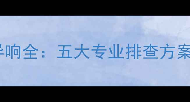 图片 车载低音炮嗡嗡异响全：五大专业排查方案与自制消音技巧2