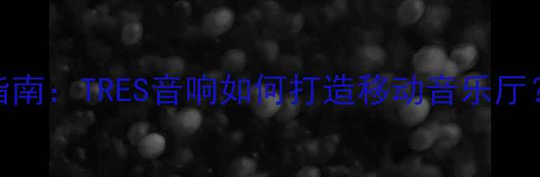 图片 车载音响升级指南：TRES音响如何打造移动音乐厅？全与选购攻略