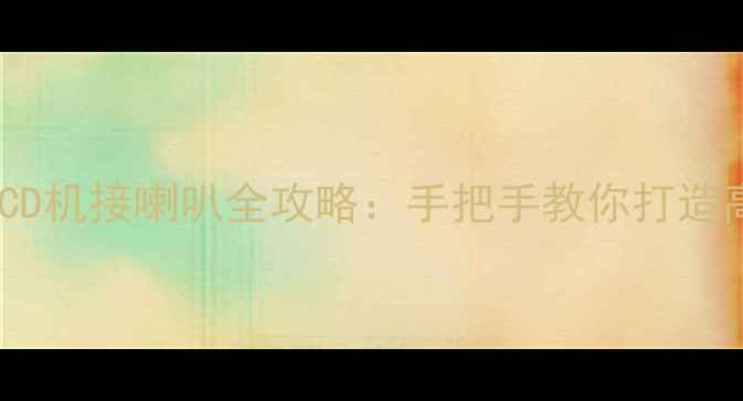 图片 车载音响改装必看！CD机接喇叭全攻略：手把手教你打造高保真移动音乐空间2