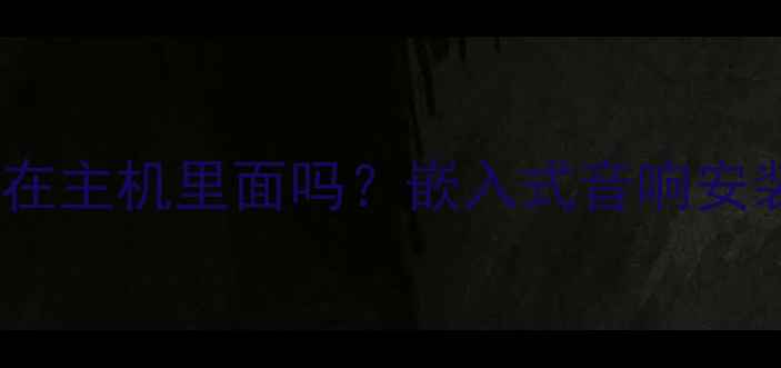 图片 车载音响音箱能放在主机里面吗？嵌入式音响安装技巧与注意事项1