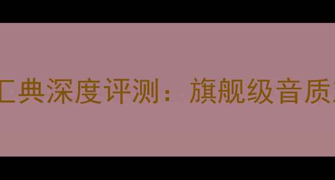 图片 达尼音箱欧典VS汇典深度评测：旗舰级音质对比与选购指南1