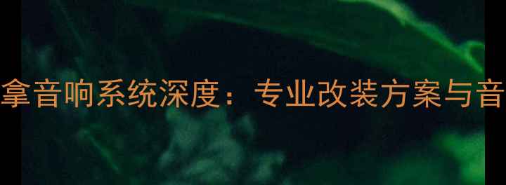 图片 迈腾中置丹拿音响系统深度：专业改装方案与音质提升指南