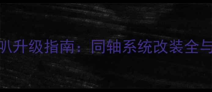 图片 重低音喇叭升级指南：同轴系统改装全与选购攻略