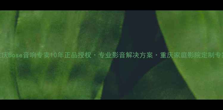 图片 重庆Bose音响专卖10年正品授权·专业影音解决方案·重庆家庭影院定制专家