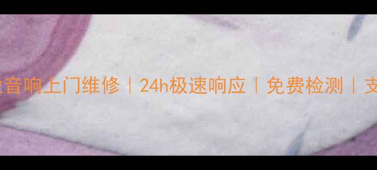 图片 重庆专业音响上门维修｜24h极速响应｜免费检测｜支持保修2