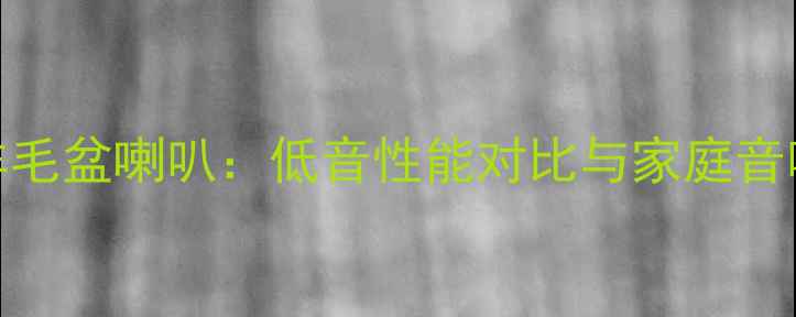 图片 金属盆喇叭VS羊毛盆喇叭：低音性能对比与家庭音响系统选购指南