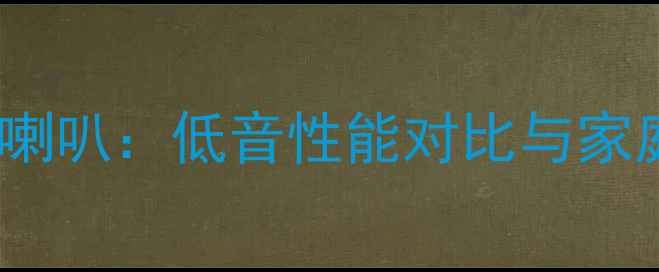 图片 金属盆喇叭VS羊毛盆喇叭：低音性能对比与家庭音响系统选购指南1