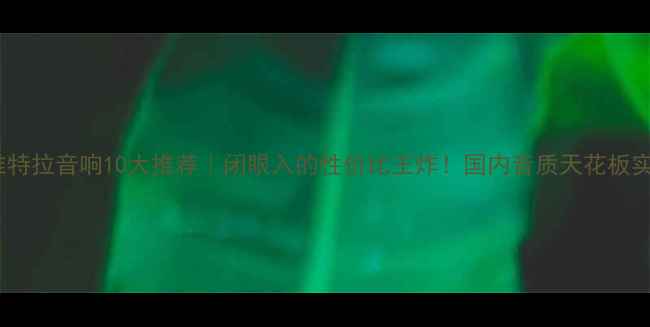 图片 铃木维特拉音响10大推荐｜闭眼入的性价比王炸！国内音质天花板实测评1