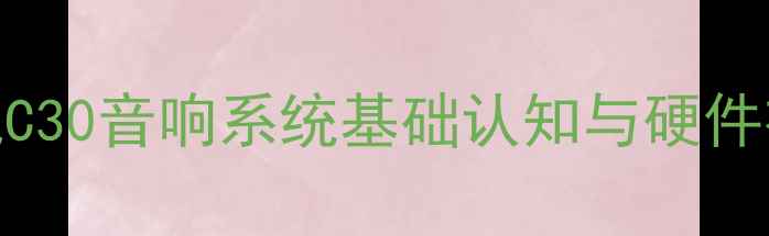 图片 长城C30音响系统基础认知与硬件布局